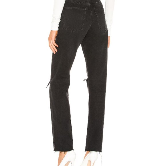 Agolde 90’s pinch waist Distressed Straight Leg Cotton Jeans 24 41170 - Picture 3 of 16